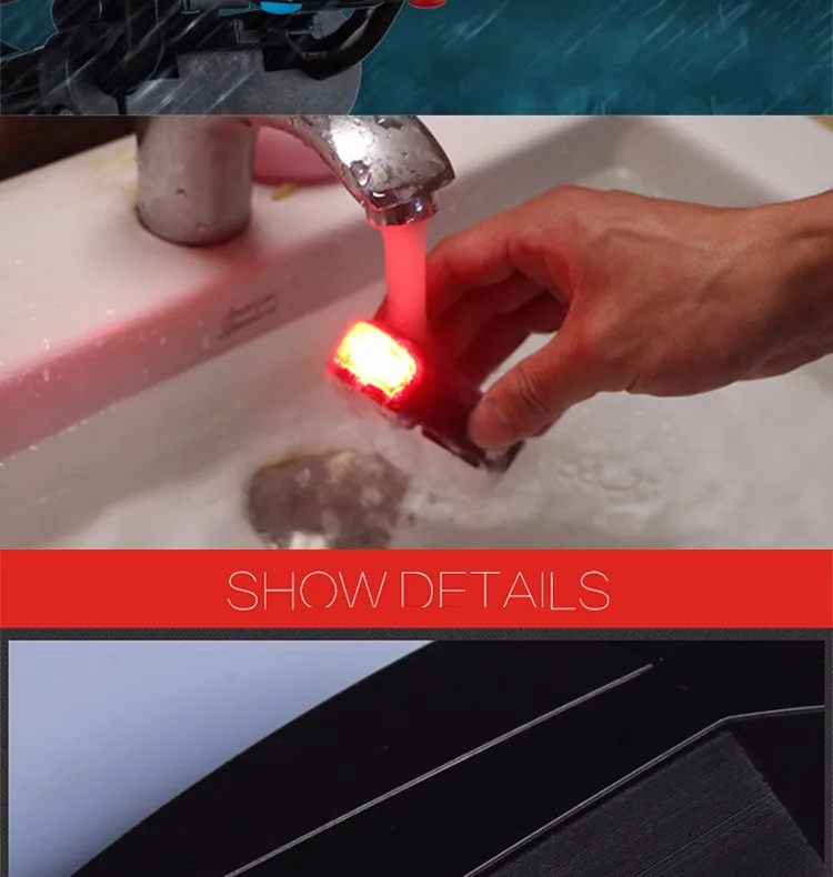 Top Anti-thift MTB Bike Alarm Rechargeable Bicycle Laser Light Mountain Bike Rear Light Wireless Remote Control Alarm Cycling Lights 19