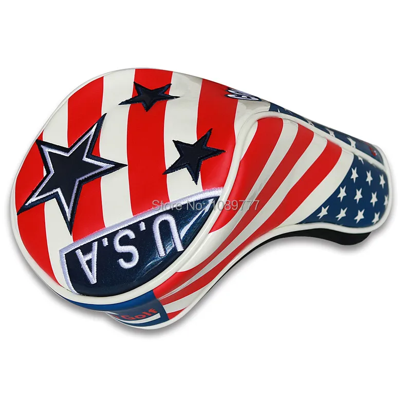 

Craftsman Golf Driver Club Headcover Wood cover USA flag Style Fits Up to 440/460cc