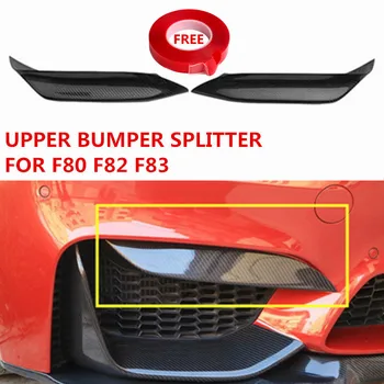 

MP Style Carbon Fiber Upper Bumper Splitter For BMW F80 M3 F82 F83 M4 Convertible Front Bumper Protector M Performance 2012+
