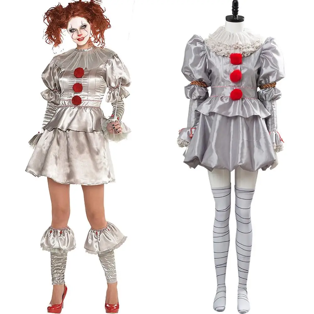 Женский карнавальный костюм Стивен Кинг это клоун джокер костюм на Хэллоуин Карнавальный костюм на заказ