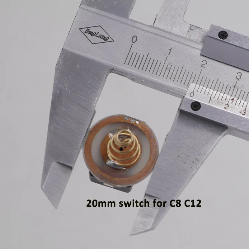 20 мм/17 мм фонарик хвост выключатель для C8 C12 WF-501B WF-502B WF-501A 501D 502D фонарь