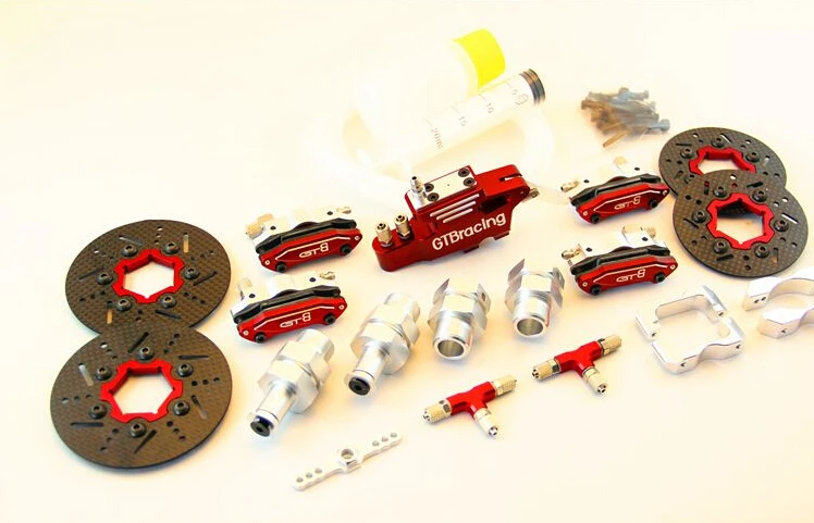 

GTB racing 4 wheel hydraulic disc brake system for HPI KM ROVAN baja 5B 5T 5SC