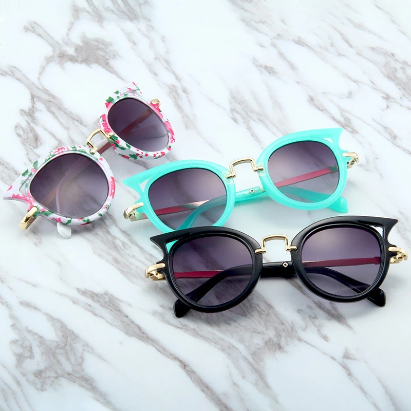 

XIWANG New Cat-Eye Children'S Sunglasses In Europe And America In 2019 With Fashion Triangle Protective Eye Children'S Sunglasse