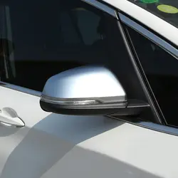 2 шт. двери Зеркало заднего вида чехол чашки отделка хром крышка для BMW 2 серии F45 2016 & X1 F48 2016-2017