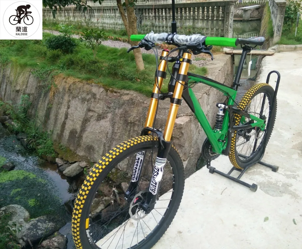 Discount Kalosse M610  Hydraulic   Soft-tail  frame  mountain bike  AM/FR  26*2.35   Downhill bicycle   30  speed  26er  DH bike 26