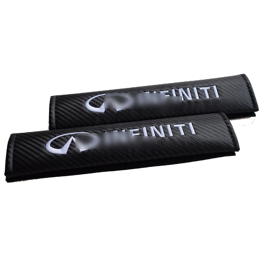 2 шт./компл. до углеродного волокна пояса Подушка автомобиля Infiniti ремень безопасности комплект