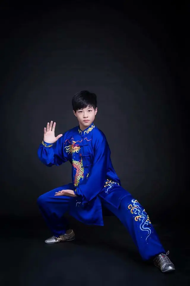 Wushu taichi одежда тайцзи changquan Униформа боевые искусства соревнования вышитые
