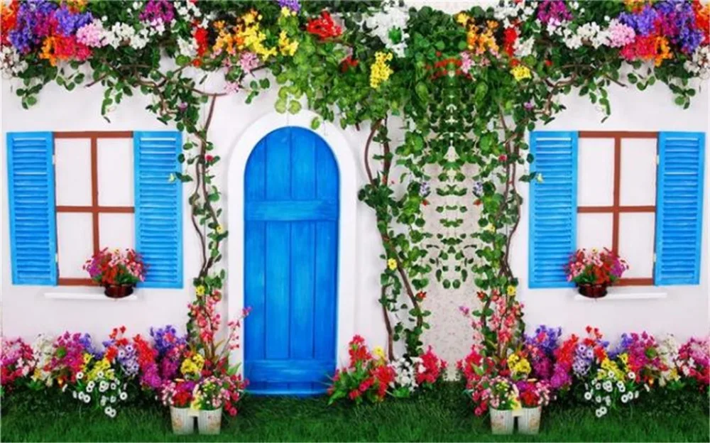 Wallpaper 3d On The Wall Beautiful Flower Door and Window Map Living Room Bedroom Background Wall Decoration Mural Wallpaper