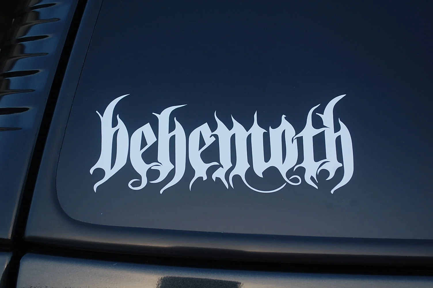 Yjzt 17 4cm 7 1cm Dazzling Word Behemoth Car Sticker Ornament Vinyl Decal Beautiful Black Silver C27 0155 Car Stickers Aliexpress