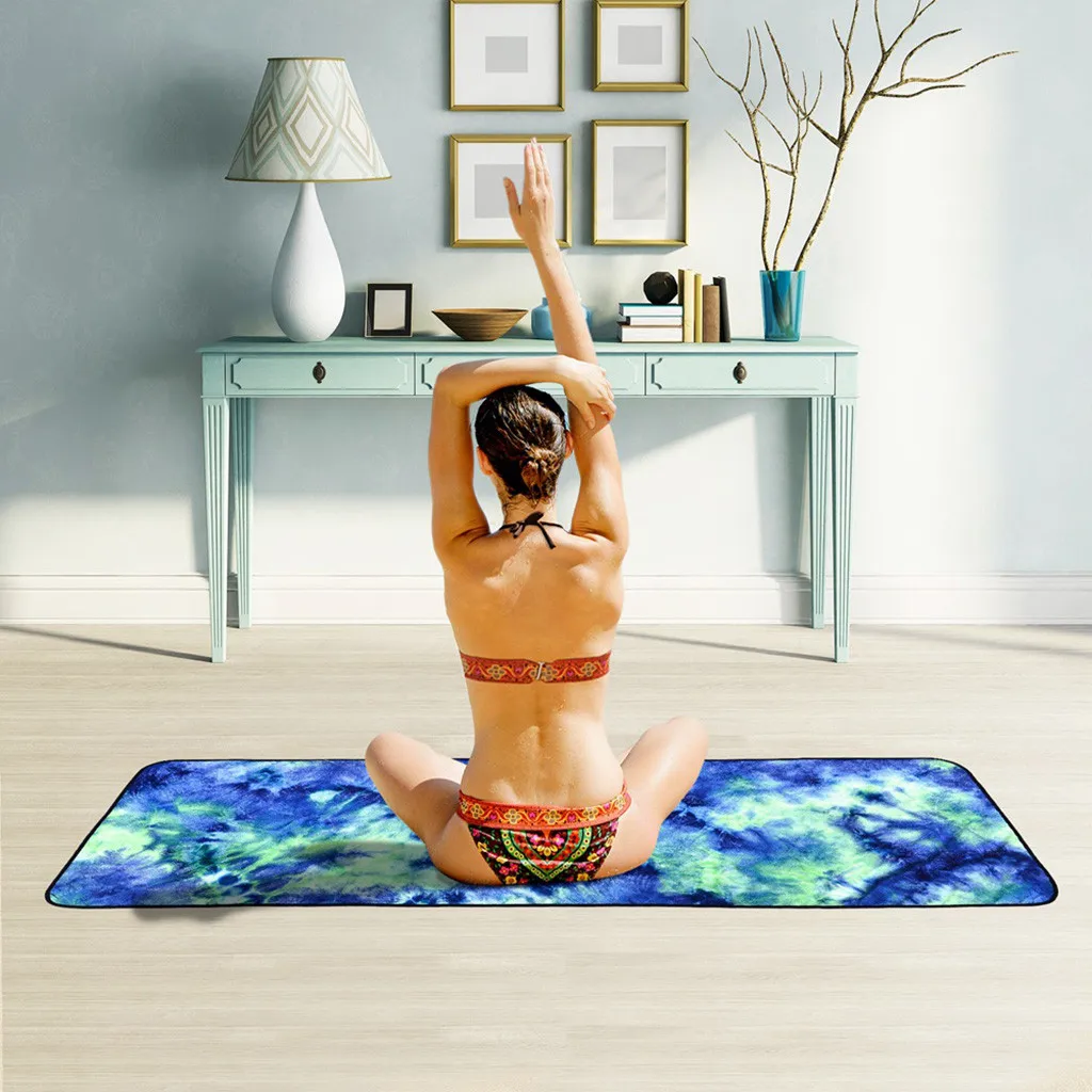 Горячие новые продукты полотенце для йоги из микрофибры зеленое полотенце для йоги нескользящее полотенце для йоги спортивное полотенце складные принадлежности для дома и семьи