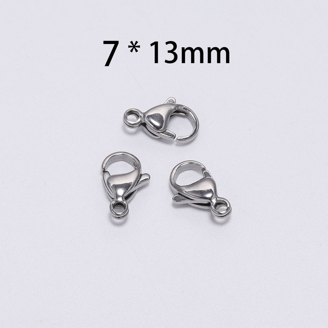 Stainless Steel Lobster Clasps Lobster Clasp Hooks DIY Necklace Bracelet Chains Connector For Jewelry Findings Making