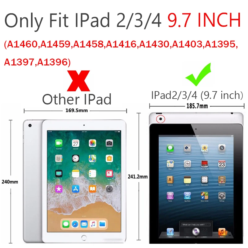 Для Apple iPad 2/3/4 чехол Мода чехол для планшета из искусственной кожи чехол-подставка чехол для iPad2 iPad3 iPad4 окрашенный чехол Funda из зернистой кожи