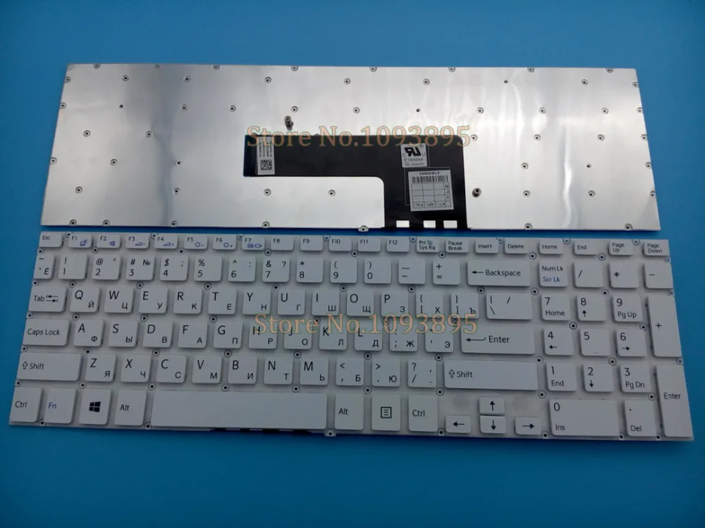 Оригинальная Русская клавиатура для Sony vaio Svf152a29v SVF152C29V SVF1521Q1RW fit15 SVF15E svf1521p1rw белый