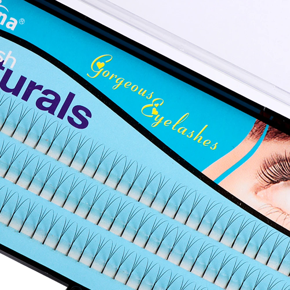 

102Pcs/Box 8/10/12mm C Curl 2D/3D Volume Fan Premade Individual Eyelashes Black Long Eyes Lash Extension Makeup Tools Kit