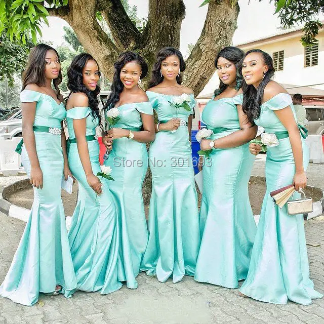mint color bridesmaid dresses