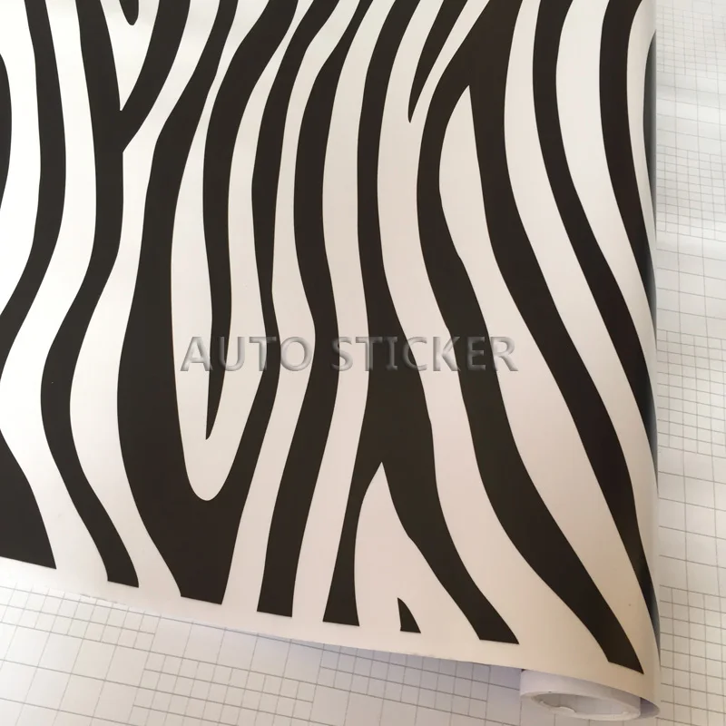 Small Zebra skin car wrap 5