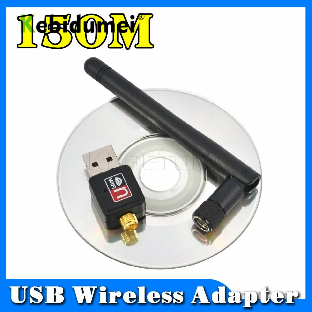 

KEBIDUMEI Mini 150M USB WiFi Wireless Network Card LAN Adapter Antenna 150Mbps 802.11 n/g/b for Computer PC Laptop Win 7/8