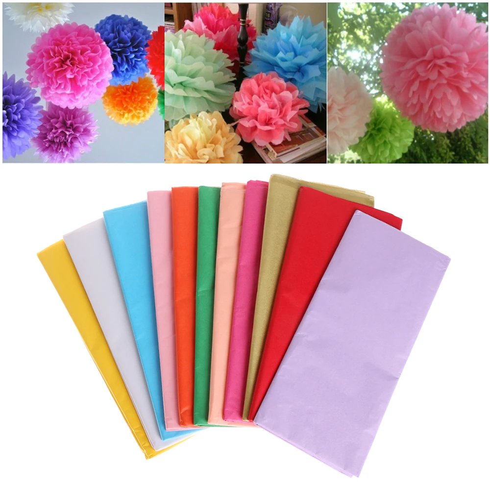 

10pcs/bag 50x66cm Gift Packaging Craft Tissue Paper Flower Wrapping Paper Paper Roll Wine Shirt Shoes Clothing Wrapping Packing