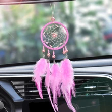 Автомобильный кулон украшение мини Ловец снов подвеска орнамент авто Интерьер перо Ловец снов подвесная отделка домашний сад Декор