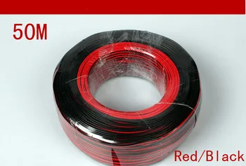 

free shipment 50M LED 3258 wire 5050 wire 2pin wire 22AWG red/black wire