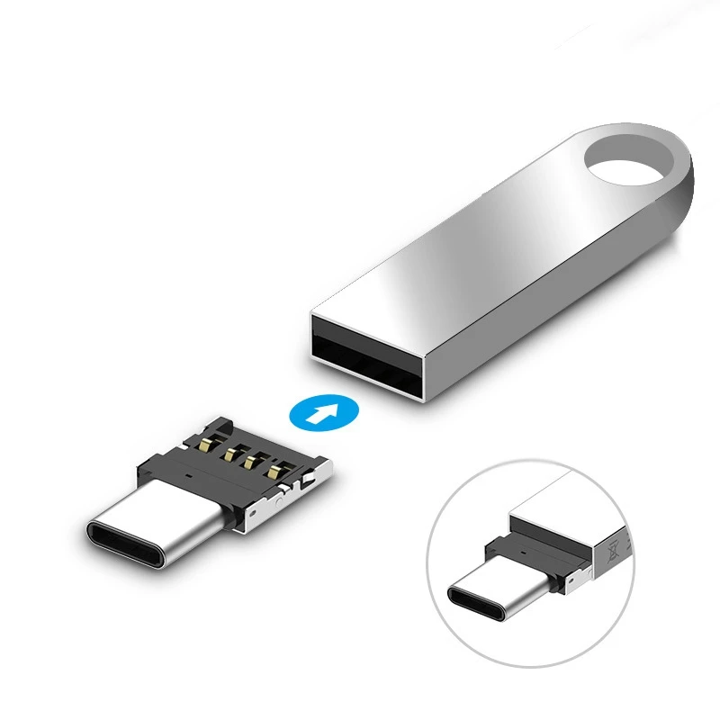 

Universal USB Type-C Male Connector to USB Female Converter USB-C Data Adapter Device