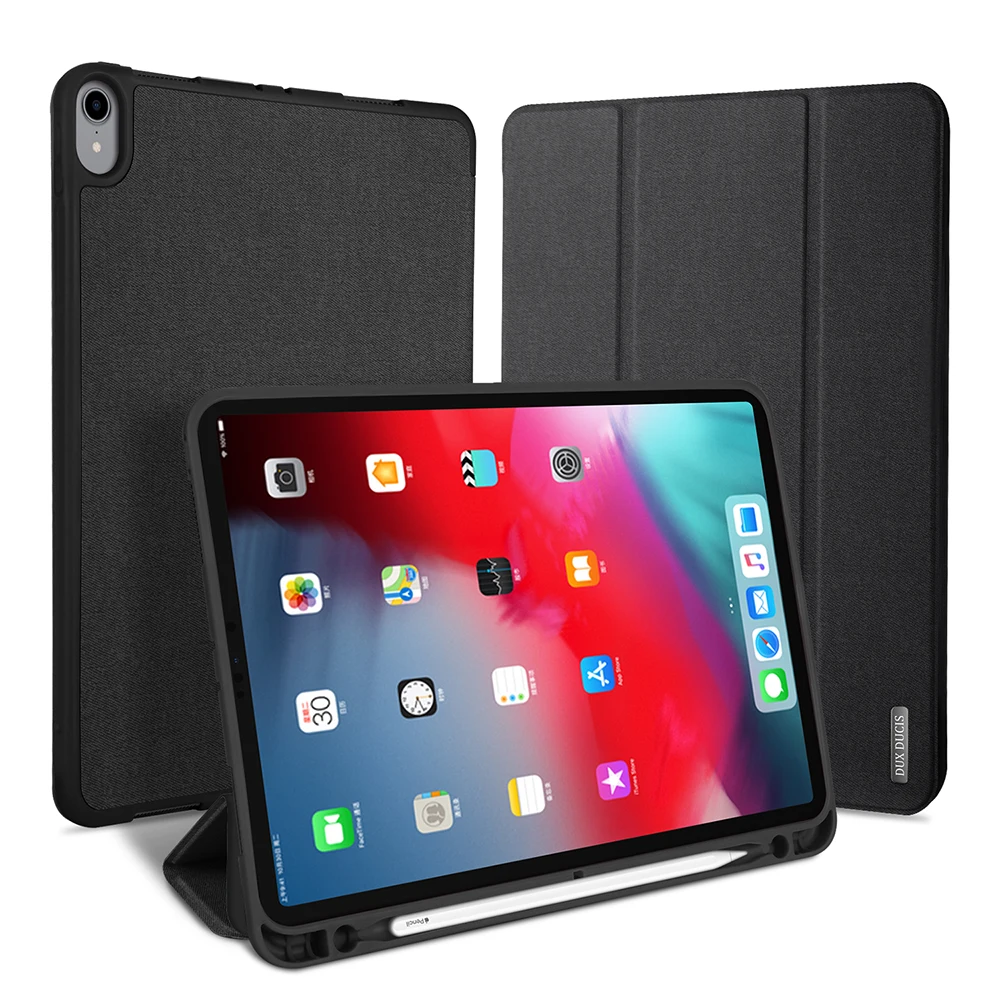 

DUX DUCIS Smart PU Leather Case for iPad Pro 12.9 11 2018 Stand Cover for ipad Pro 12.9 11 inch 2018 with Pencil Holder Coque