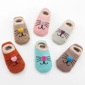 

New Infant Baby Floor Socks Children Non-slip Socks 2018 Autumn Winter Cartoon Animal Cotton Warm Soft Newborn Sock 0-2Y S1