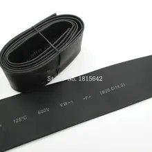 1 Meter 28mm Heat Shrink Heatshrink Heat Shrinkable Tubing Tube Sleeving Wrap Wire Black Color