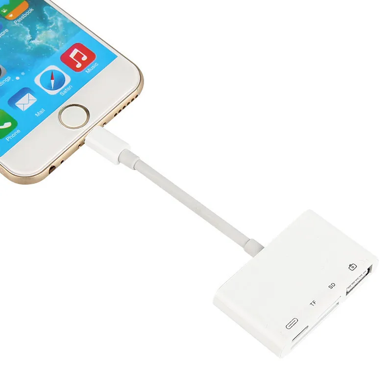 Eaget 4 in 1 OTG Card Reader Lightning to SD TF Micro sd Multi-function Card Reader USB 2.0 Adapter Converter for iPhone iPad... Eaget 4 in 1 OTG Card Reader Lightning to SD TF Micro sd Multi-function Card Reader USB 2.0 Adapter Converter for iPhone iPad...