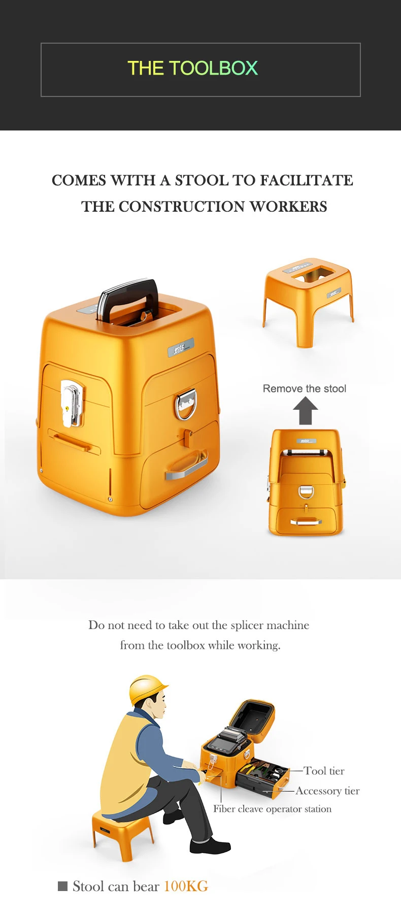 signalfire AI-9 optical splicing machine fiber fusion splicer built in VFL power meter function