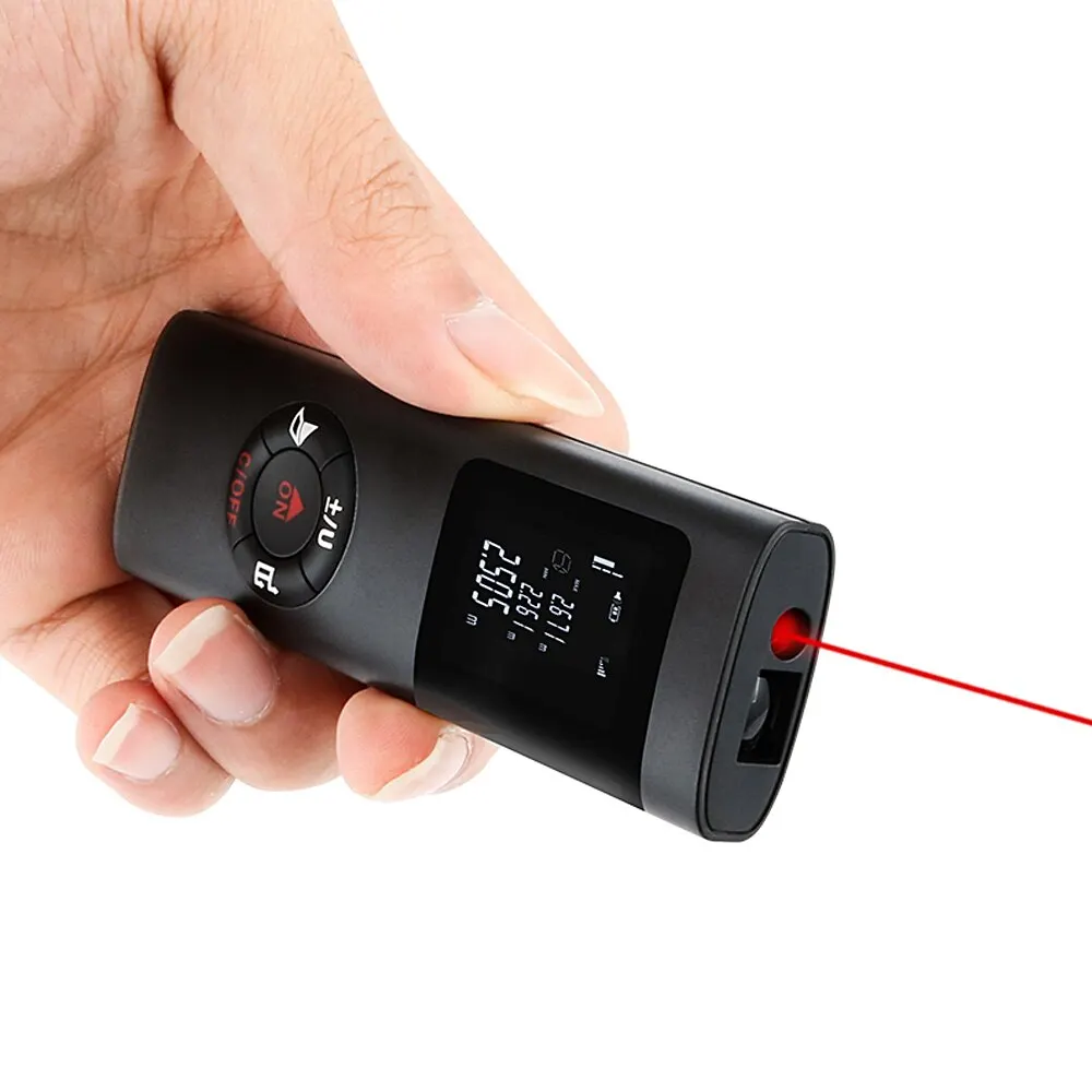 

Mini 40M Handheld Smart Digital Laser Distance Meter Range Rangefinder Portable USB Charging Distance Measuring Meter