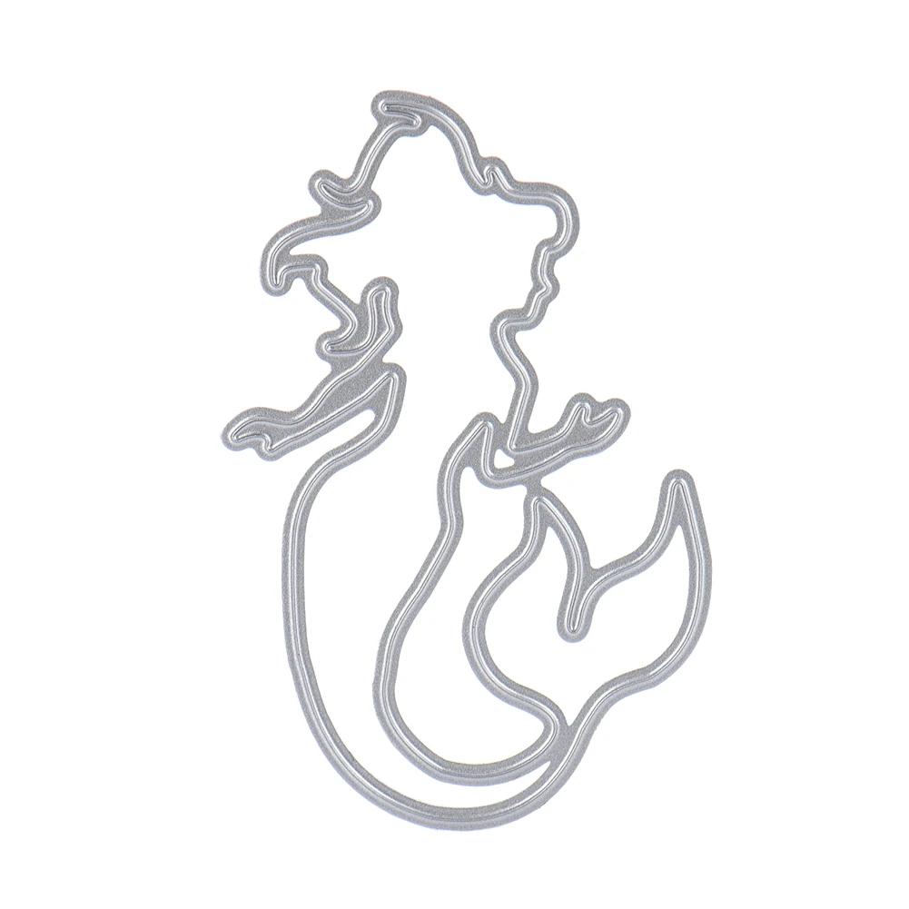 Mermaid Princess Metal Cutting Dies Stencil Embossing