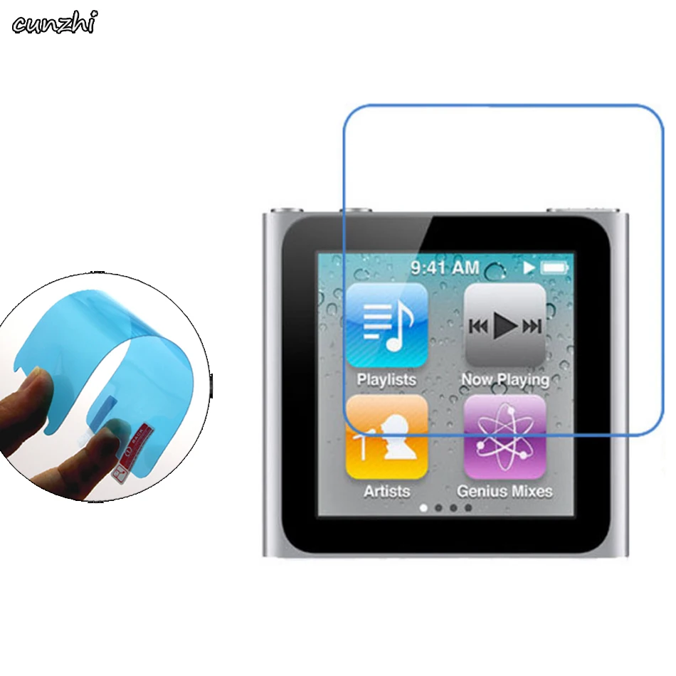 

Ultra Clear Soft TPU Nano-coated Tempered Explosion proof Screen Protector Film For APPLE iPod nano 6 8G