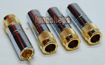 

LN002807 2pcs Neutral Witout RCA AV DIY Soldering Gold Plated adapter