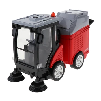

Simulation Street Sweeper Vehicles Toy for Boys Toddlers Kids Role Play Game Red