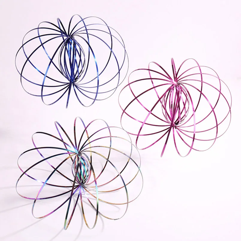 Aniti-stress Magic Toroflux  Funny Flow Ring Kinetic Spring Toys Outdoor Game Toys For Children 3