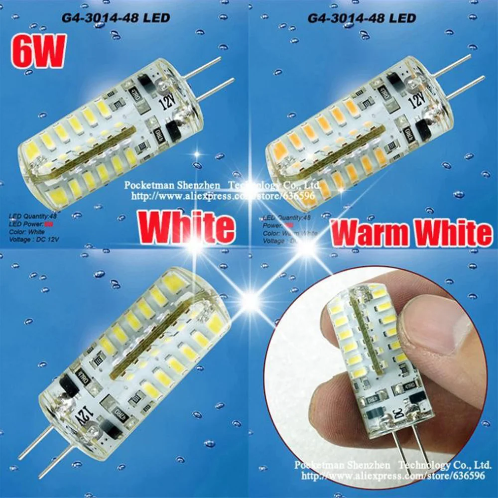 1 шт. G4 Светодиодный светильник DC 12 В/AC 220 В 110 SMD 3014 Вт 3 5 6 7 Замена 30 Вт/60 галогенная