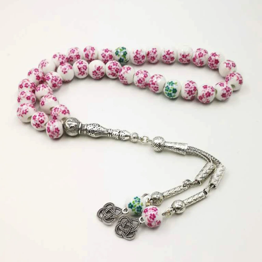Последний стиль керамика Tasbih Фарфоровые аксессуары мусульманские тесбиг