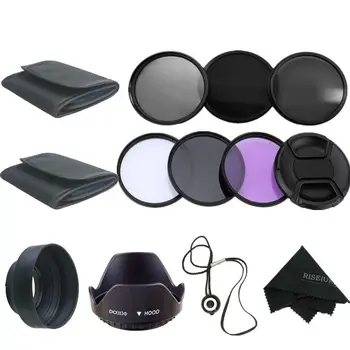 

52MM Filter Kit UV CPL FLD + ND 2 4 8 Set for Canon Nikon Sony DSLR Camera Lens