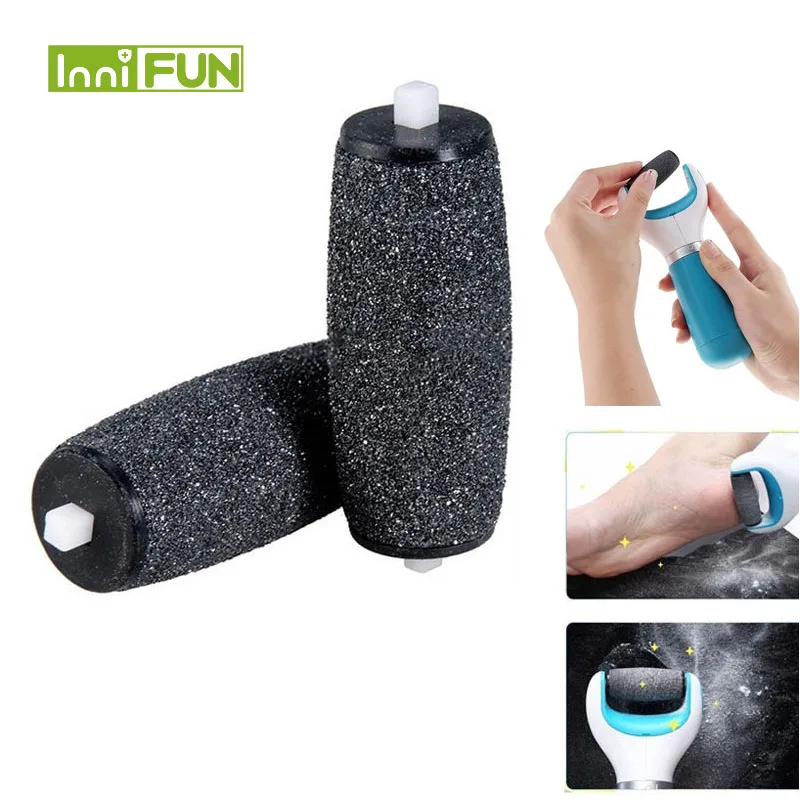 

2Pcs=1Pair 4 Colors Foot Care Tool Heads Pedi Hard Skin Remover Refills Replacement Rollers Perfect Fit Product