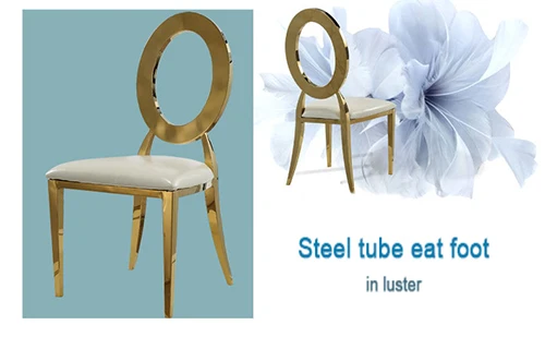 Металлический тканевый стул, стул для еды, свадебный стул с отверстием для свадебного момента, Банкетный стул для отеля, вечерние стулья или стулья с подушкой