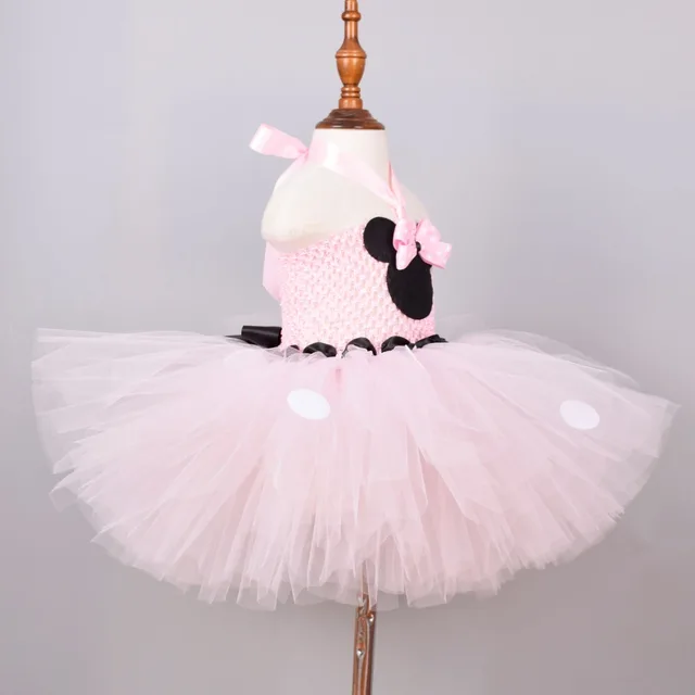 Robe bébé 1er premier anniversaire souris Minnie casse-tête jupe tutu tenue  ZG8