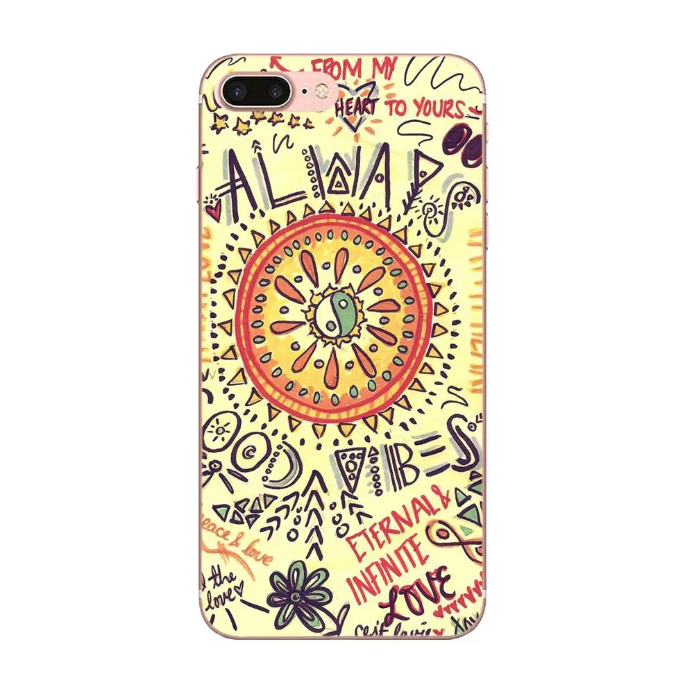 Bixedx Good Vibes Tumblr котировки для Sony Xperia Z Z1 Z2 Z3 Z4 Z5 compact Mini Premium M2 M4 M5 T3 E3 E5 XA Мягкая