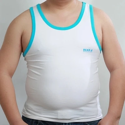 Men Undershirt Gay Underwear Wrestling Singlet Vest Bear Paw Claw Cotton Plus Size Designed For Bear L XL XXL