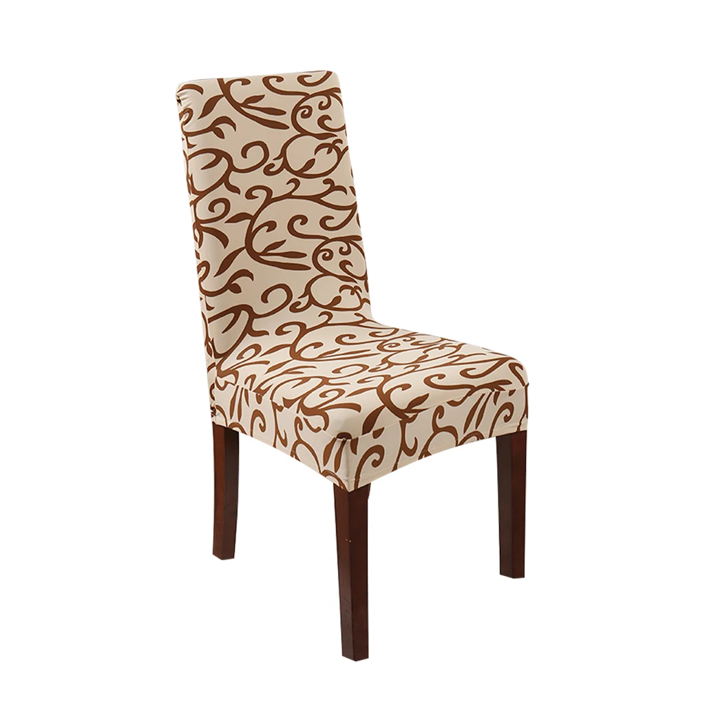 

1/2/4pcs Spandex Elastic Printed Dining Chair Slipcover Modern Removable Anti-dirty Kitchen Seat Case Chair Covers For Banquet