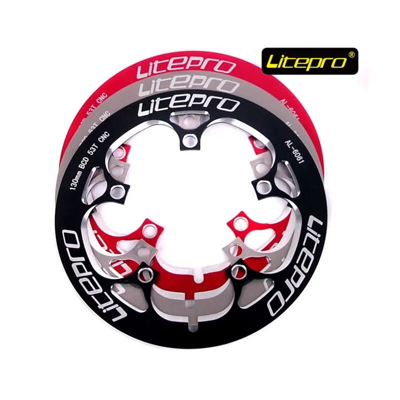 

Litepro Bicycle Protection Disc Chain Wheel Protective Cover For 52T or 53T Chainwheel Folding Bike Road Crankset Accessories