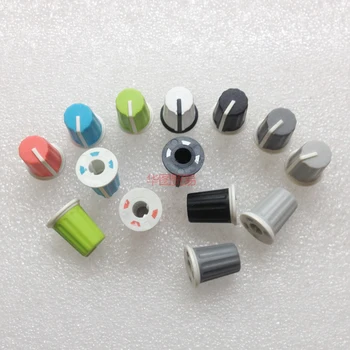 

14pcs Color DIY for Pioneer Equalizer Mixing station Mixer Potentiometer Knob Cap Black and White Orange Blue Green Gray