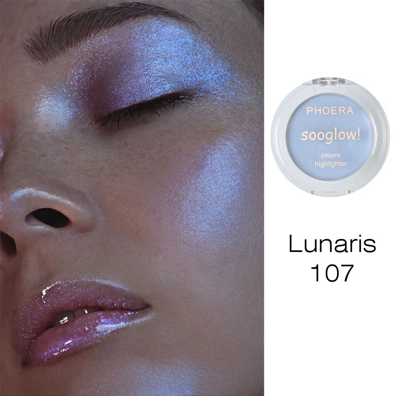 Профессиональный макияж для лица 8 цветов хайлайтер палитра пудра комплект для макияжа с эффектом свечения палитра контур хайлайтер TSLM1 - Цвет: Lunaris 107