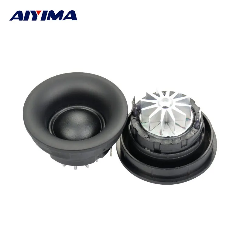 

AIYIMA 2Pcs 1 Inch 5Ohm 30W Silk Film Dome Tweeter Speaker Fever Silk Film Treble Hifi Loudspeakers
