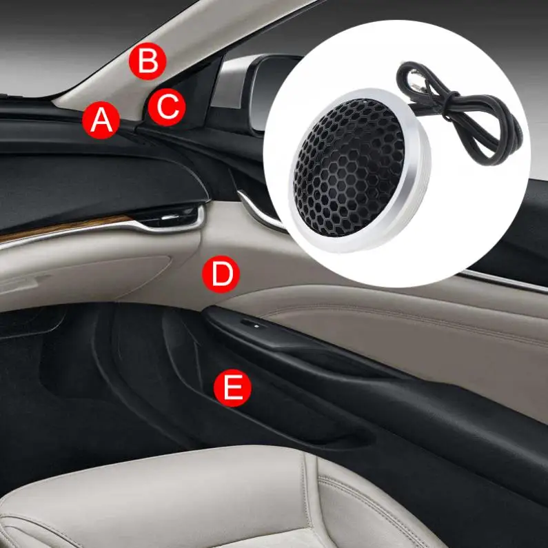 Escudo de Seda Falantes para o Sistema Áudio do Carro Pces Durável Alumínio Estiramento Filme Alta Eficiência Mini Cúpula Tweeter Alto 2 150 w 25mm 16 Automóveis e motos